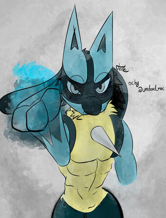 Lucario Half Body 1